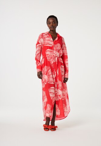 Robe-chemise Fabienne Chapot en rouge