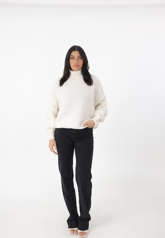 Elara Pullover in Beige: Vorderseite