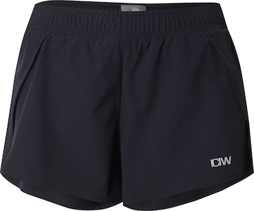 ICANIWILL Workout Pants 'Mirage' in Black: front