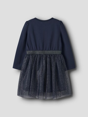 NAME IT Dress 'Disney Frozen Nmfosimi Midikleid Puffärmel' in Blue