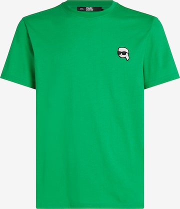 Karl Lagerfeld Тениска в зелено: отпред