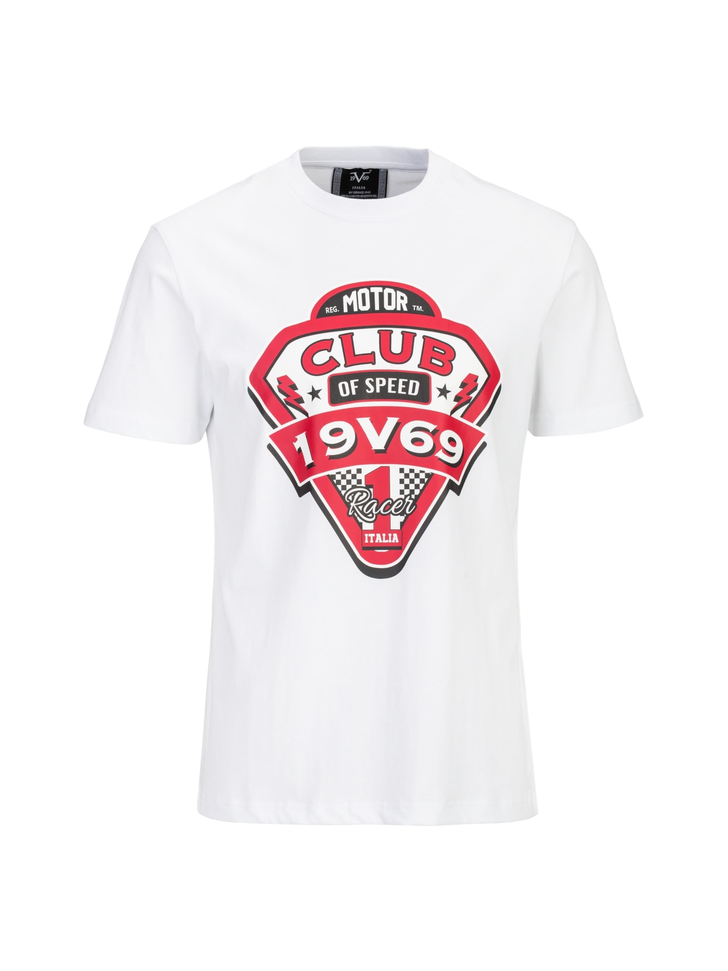 19V69 ITALIA - Camiseta 'Rafael Racing Club' en blanco: frente