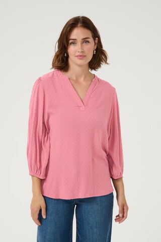 Kaffe Bluse 'Anny' i pink: forside