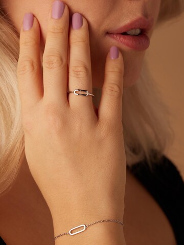 Lucardi Ring in Silver: front