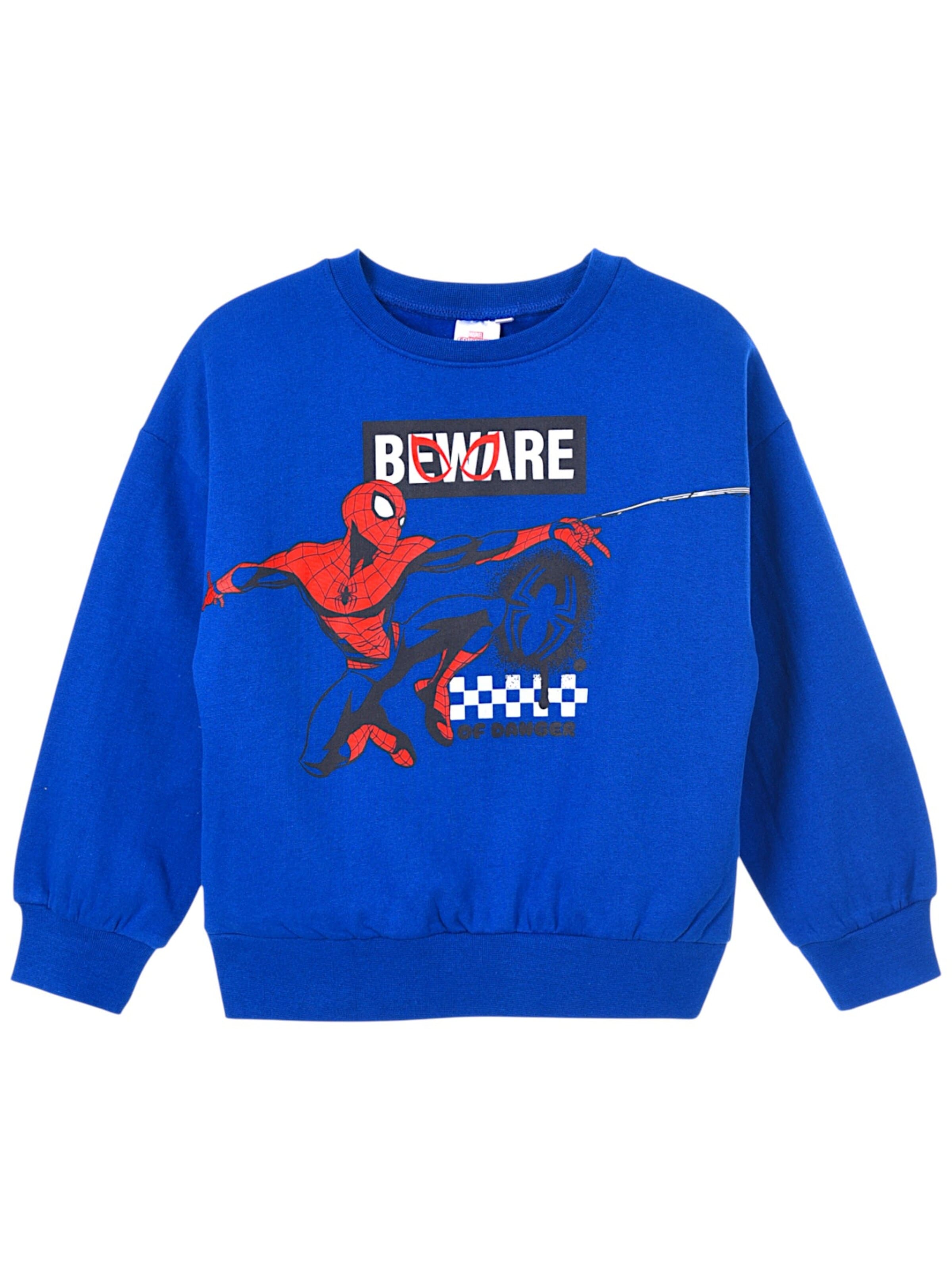 Spider-Man Sweatshirt 'Sweatshirt Spider-Man' in Blue: front