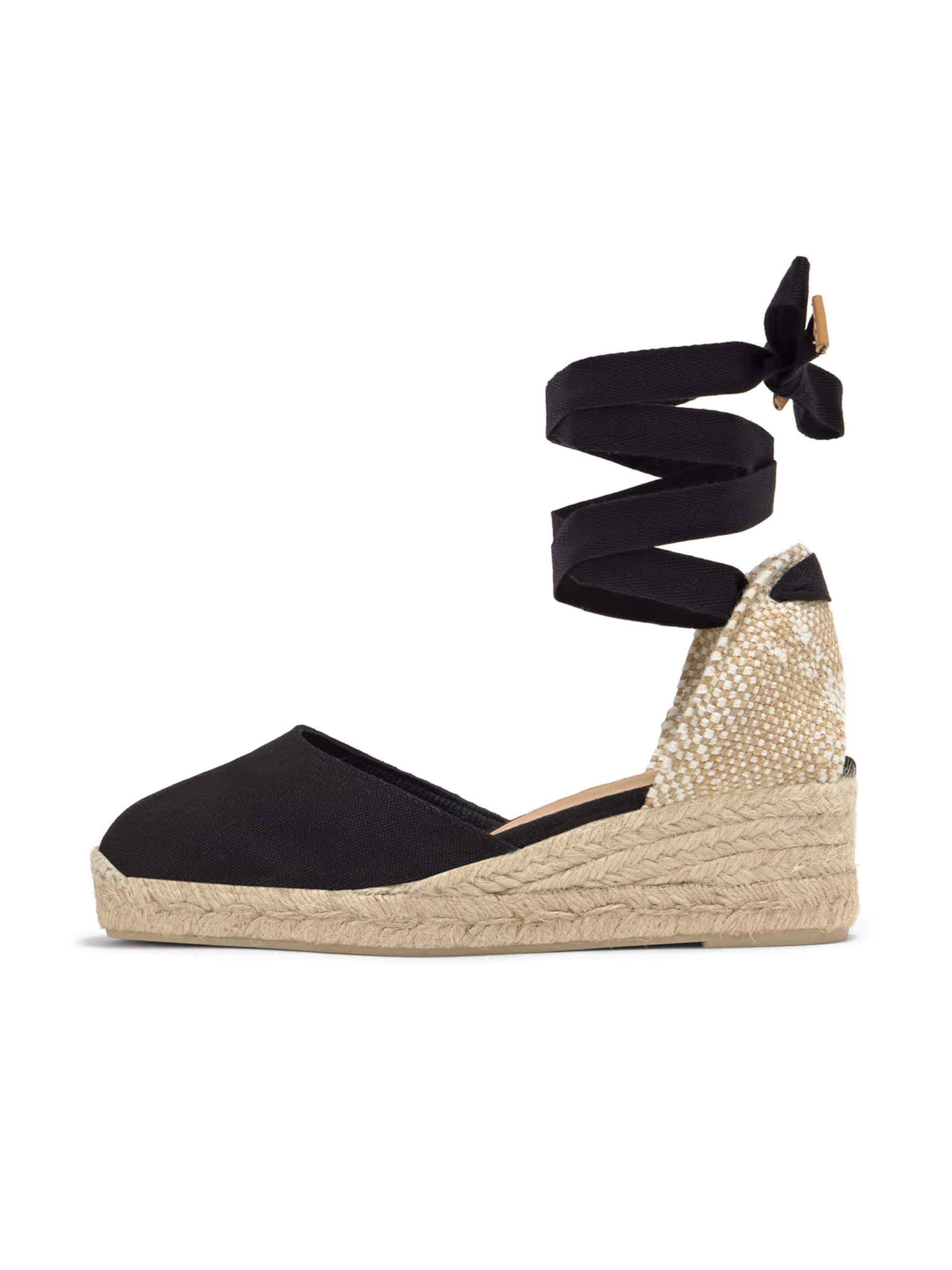 Espadrilles 'CARINA' Castañer en noir : devant