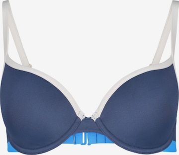 Skiny Bikini top in Blue: front
