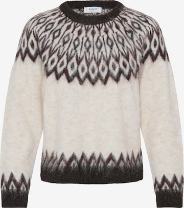 Pull-over 'BYMILOU' b.young en beige : devant