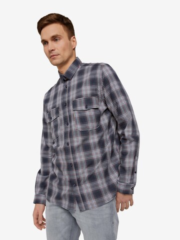 TOM TAILOR Regular fit Button Up Shirt in Blue