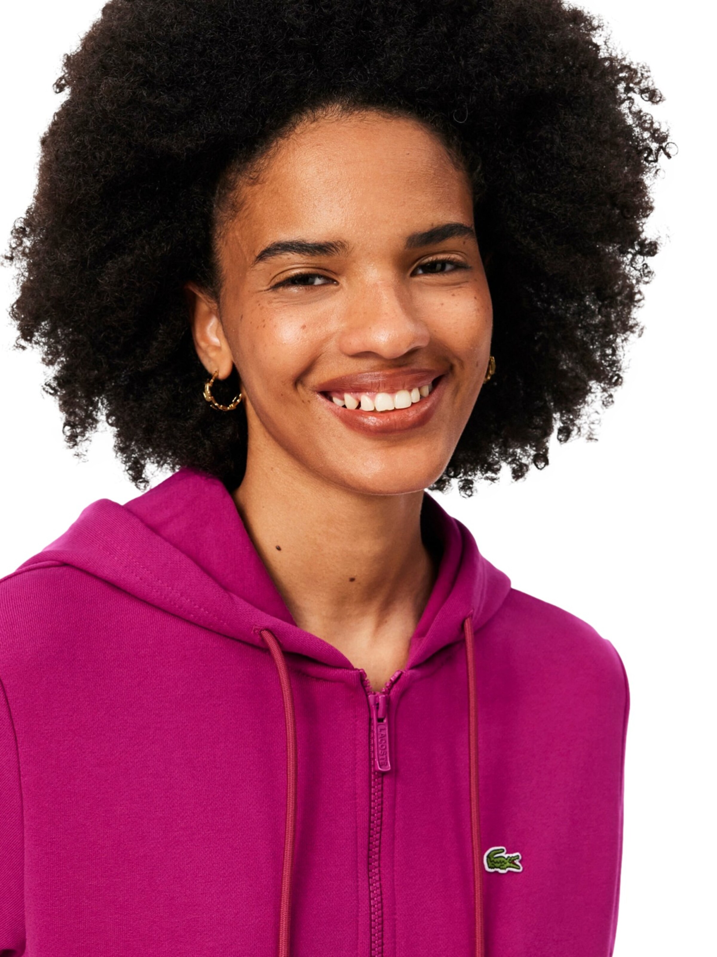 LACOSTE Sweatjakke i pink