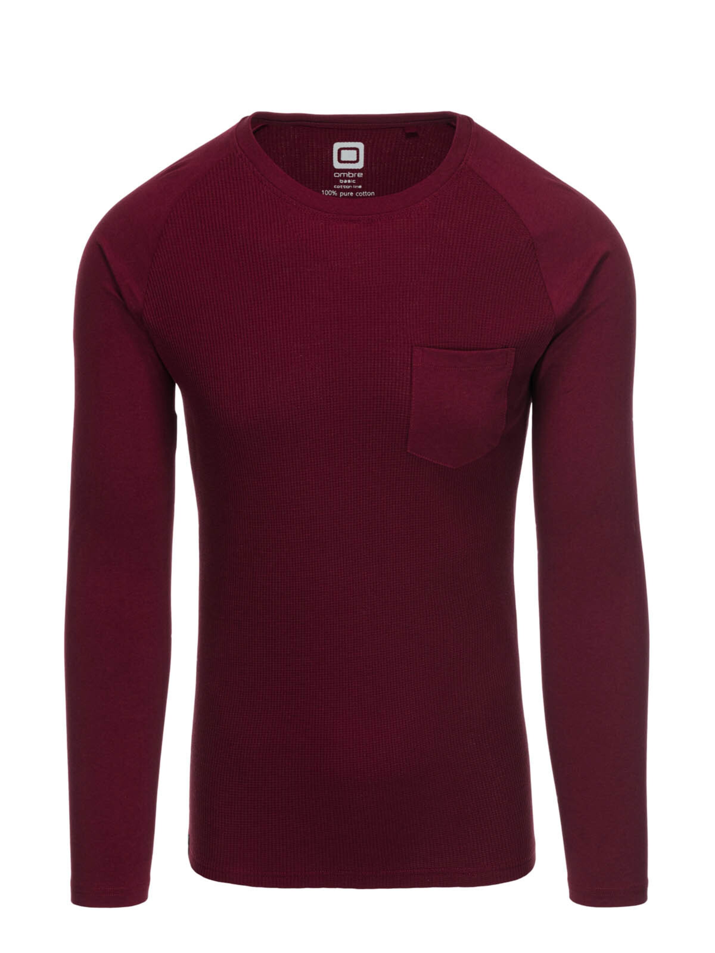 Ombre Shirt 'OM-LSCL-0109' in Red: front