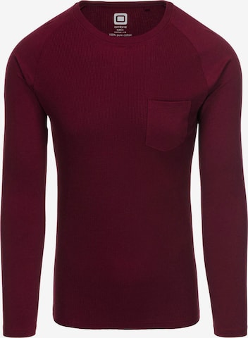 Ombre Shirt 'OM-LSCL-0109' in Red: front