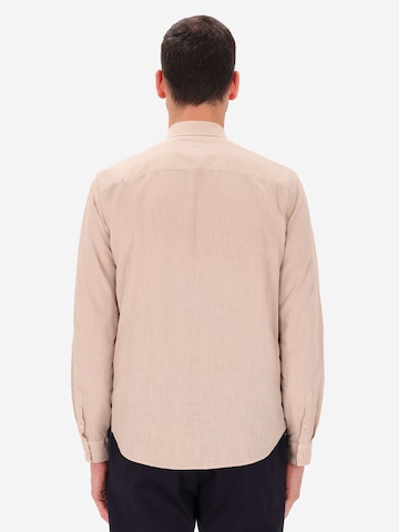Distretto12 Regular fit Overhemd 'Alonso' in Beige