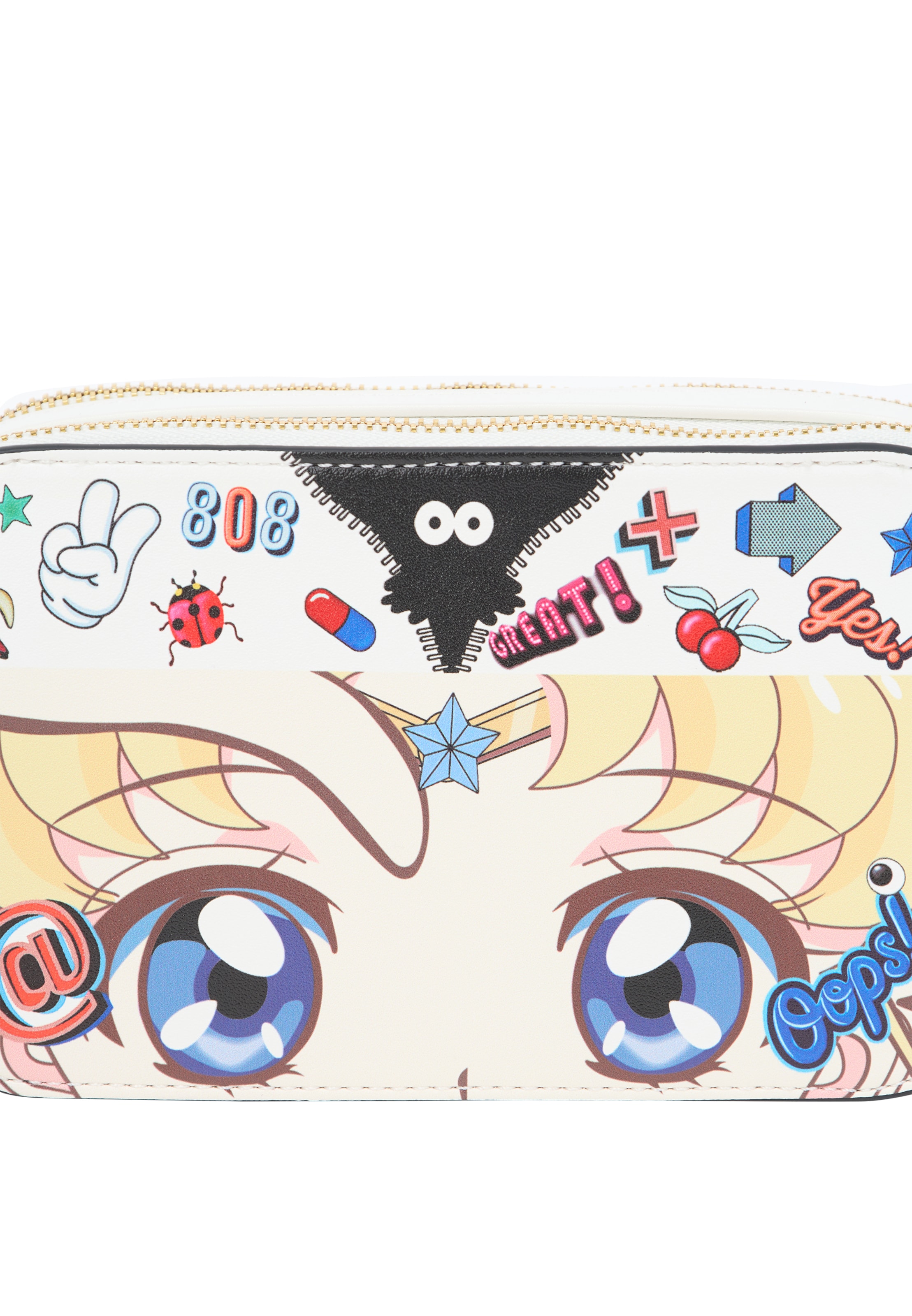 MYMO Schoudertas 'Pop Eyetheme' in Wit