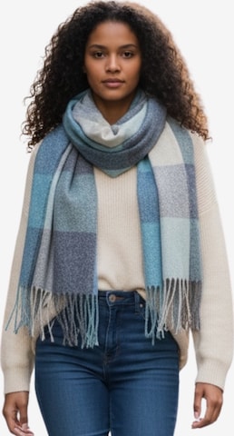 Kumixi Scarf 'Fransen' in Blue: front