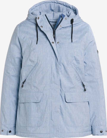 Ulla Popken Performance Jacket 'Hyprar' in Blue: front