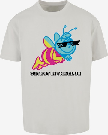 F4NT4STIC Shirt 'Heroes of Childhood' in Grau: Vorderseite