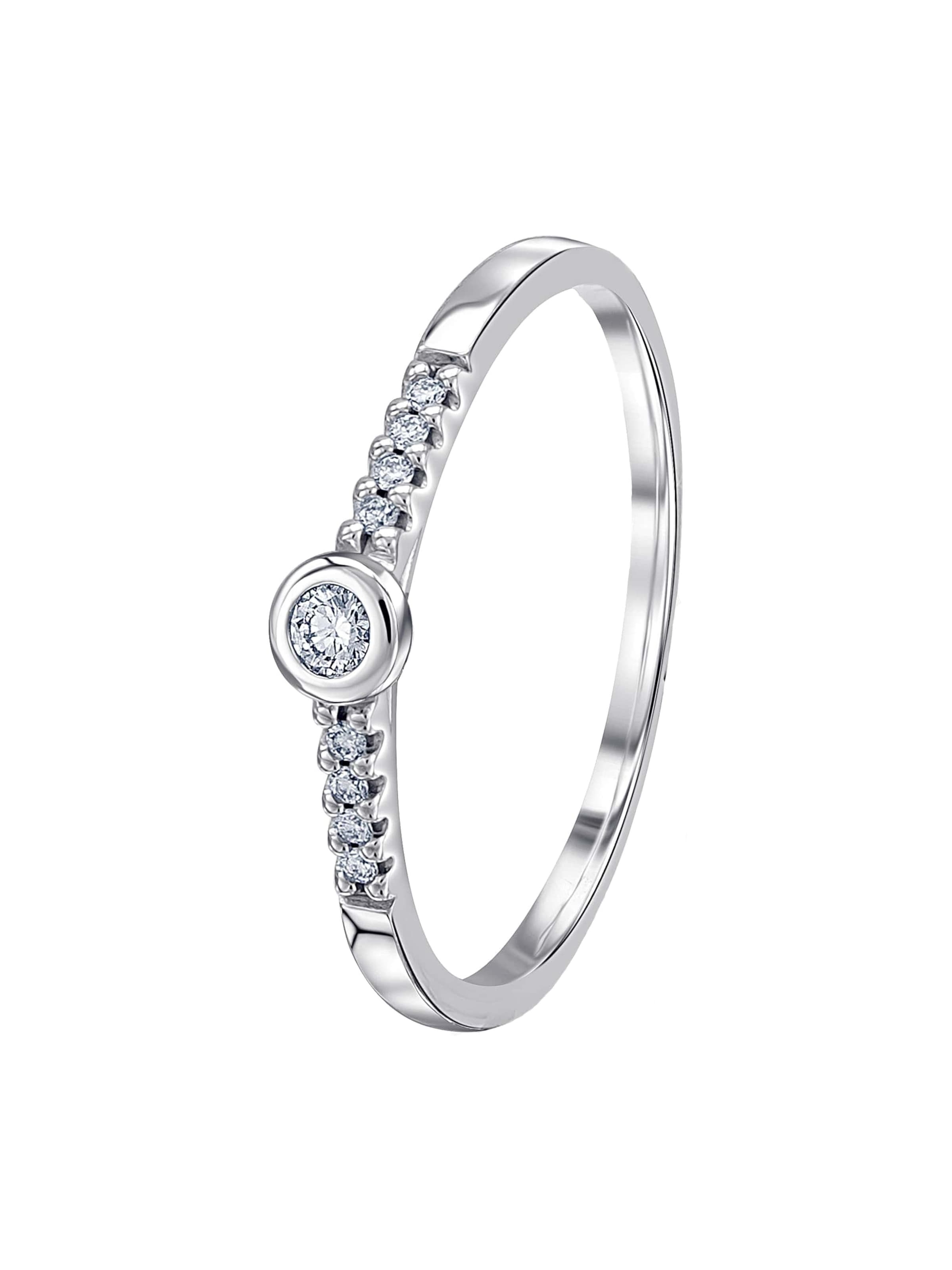 ONE ELEMENT Ring 'Memoire' in Silber: Vorderseite