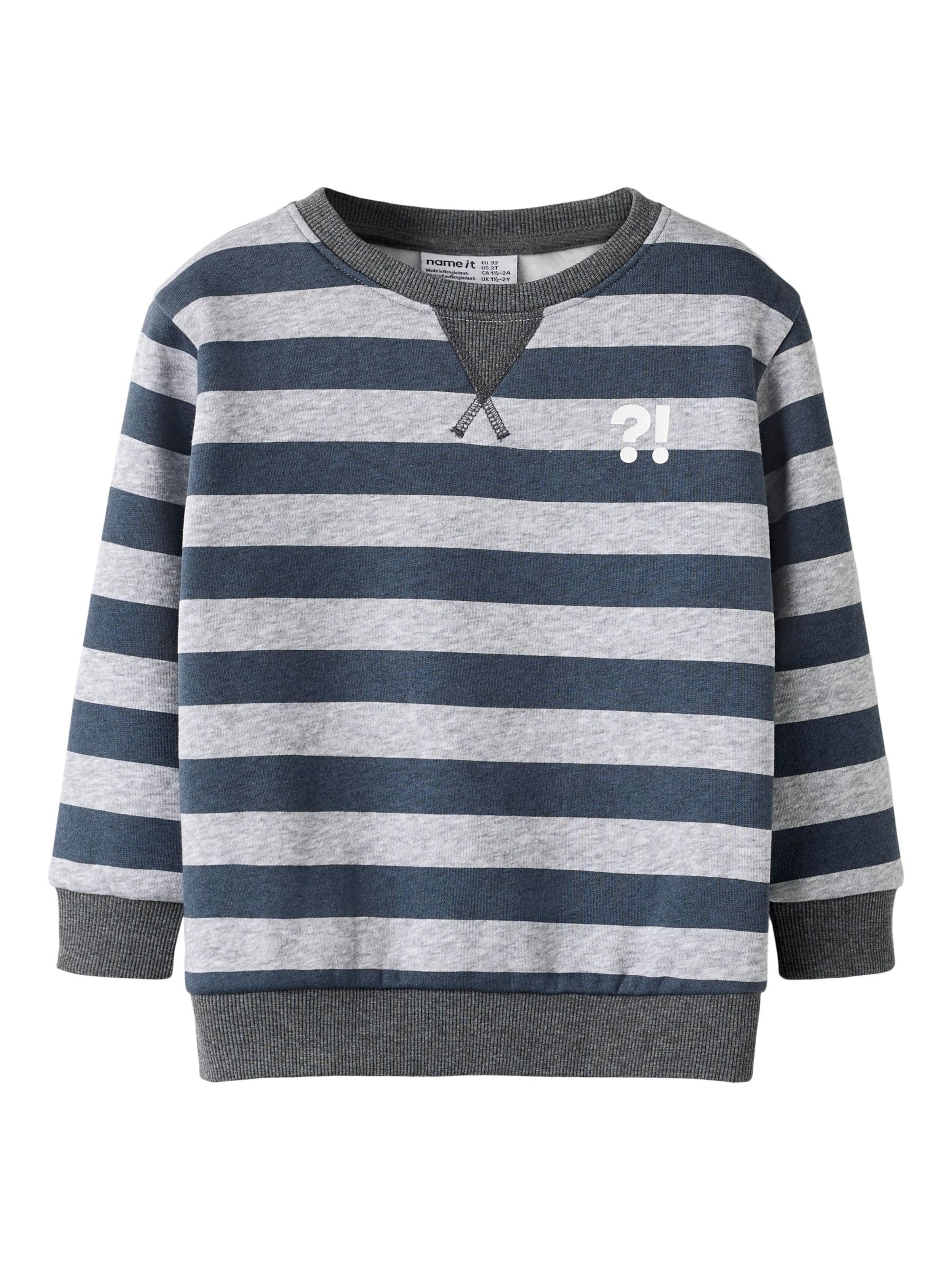 NAME IT Sweatshirt 'NMMOVILLO' in Grey: front