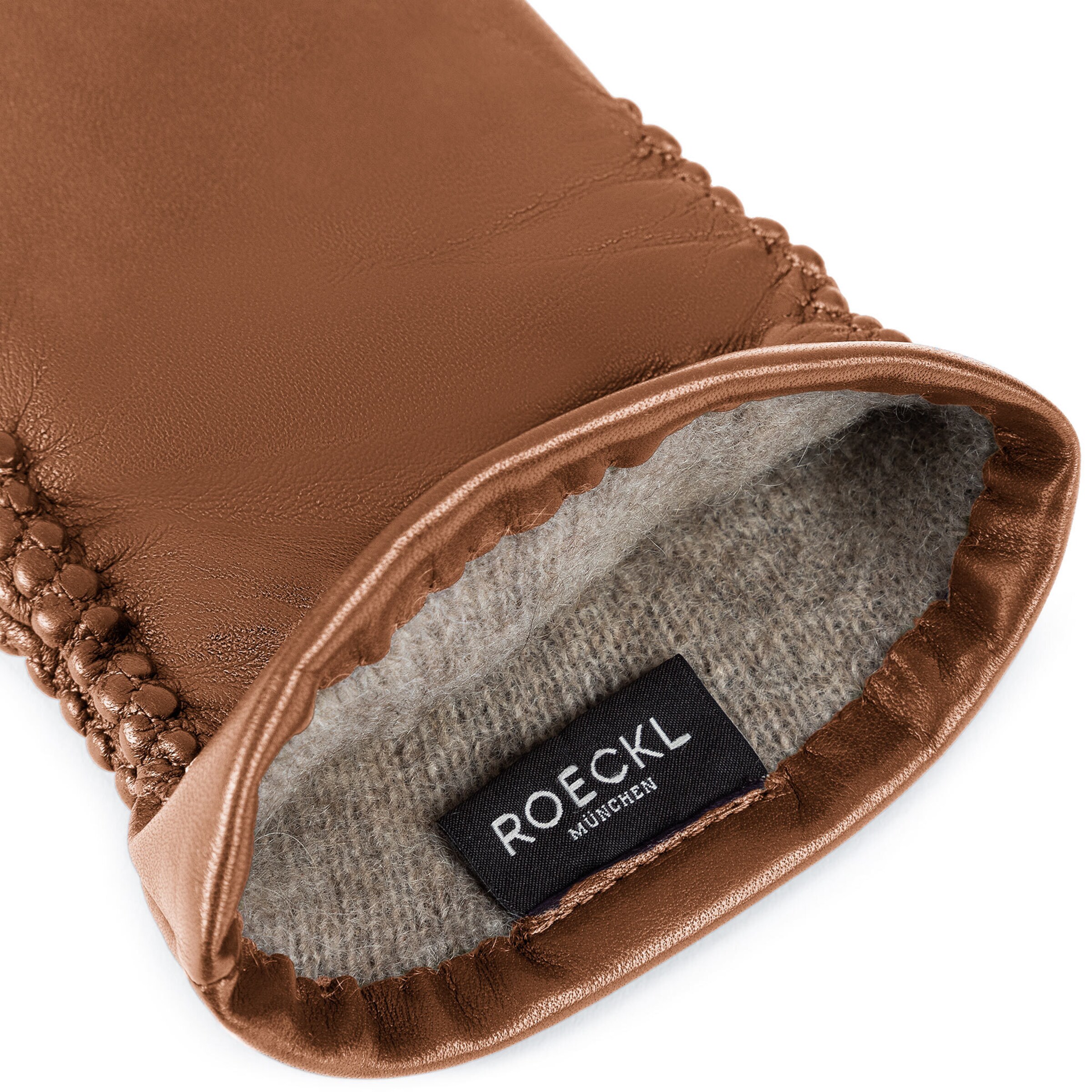 Roeckl Vingerhandschoenen 'REGINA' in Bruin