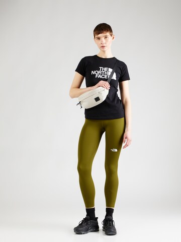 THE NORTH FACE Skinny Športne hlače 'FLEX' | zelena barva