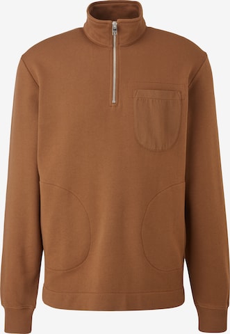 s.Oliver Sweatshirt in Bruin: voorkant