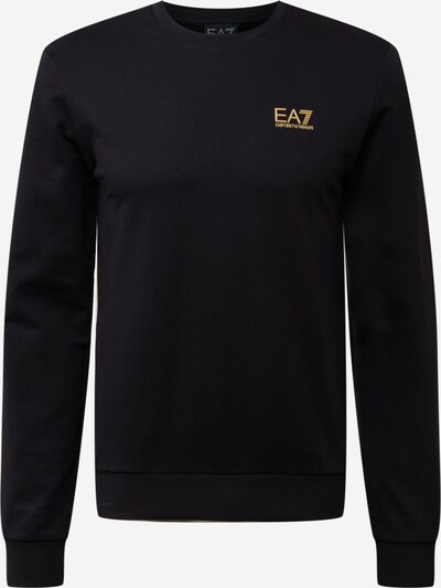 EA7 Emporio Armani Sweatshirt em açafrão / preto, Vista do produto