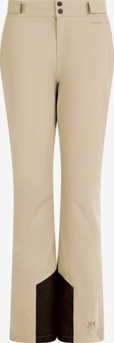 Coupe slim Pantalon de sport 'PRTVoleta' PROTEST en marron : devant