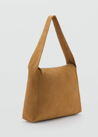 MANGO Shopper 'Piramide' in Brown