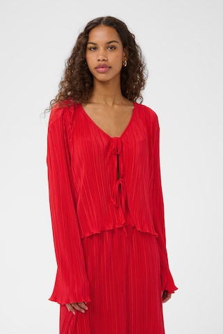 SAINT TROPEZ - Cárdigan en rojo: frente