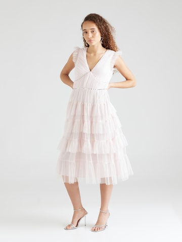 Maya Deluxe Cocktail Dress in Pink: front