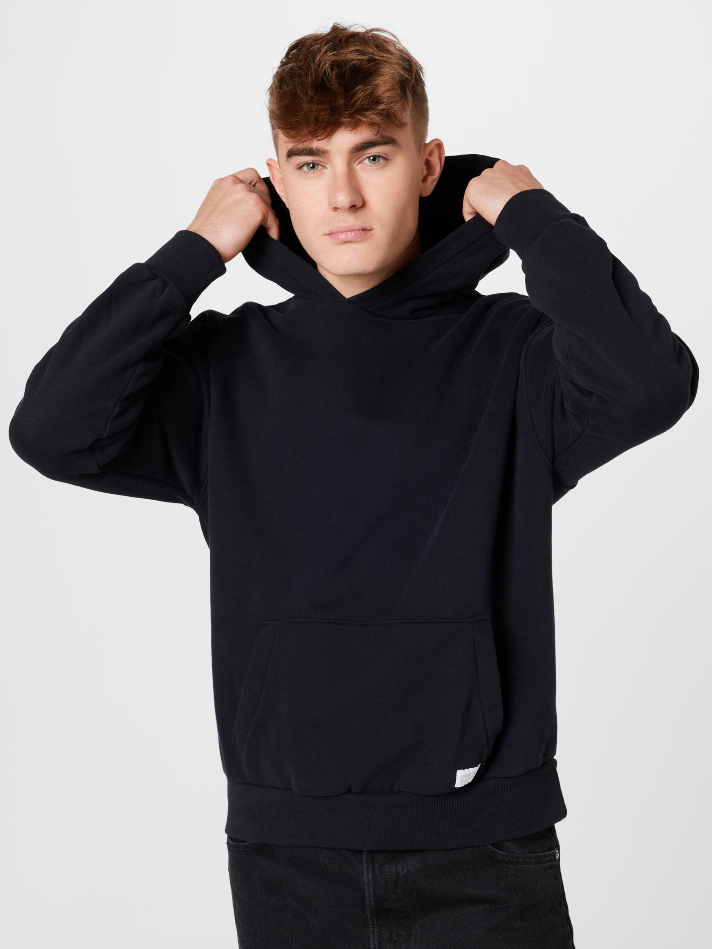 Männer Sweat HOLLISTER Sweatshirt in Schwarz - DL19810 Männer Sweat HOLLISTER Sweatshirt in Schwarz - DL19810