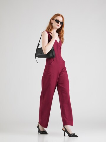 Closet London Jumpsuit in Red