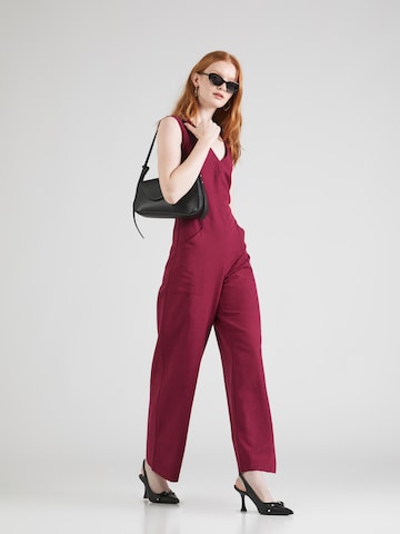 Closet London Jumpsuit in Rood