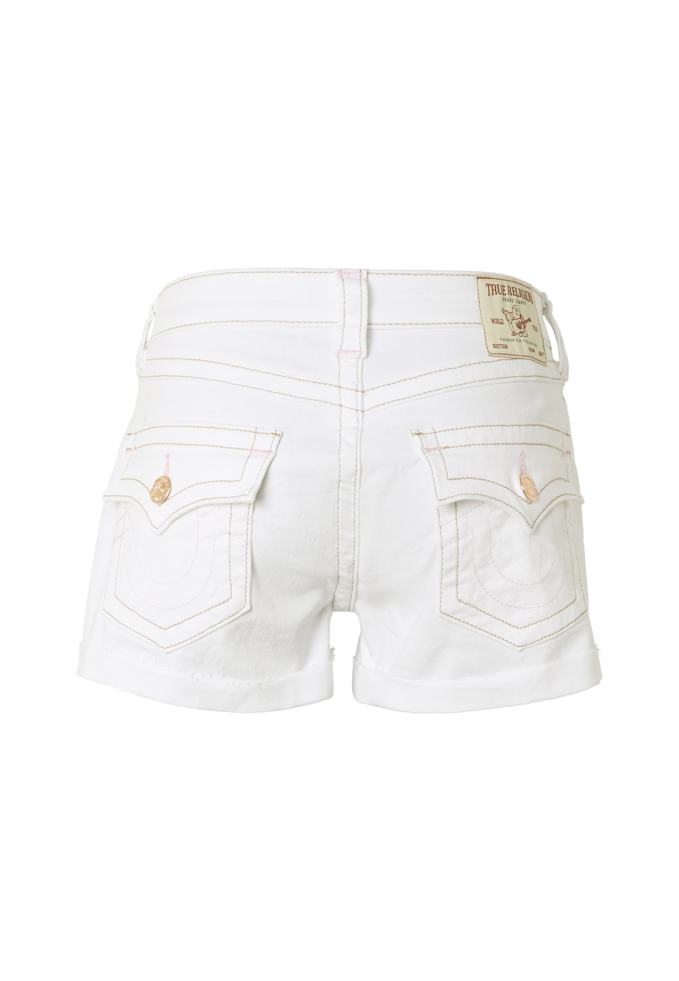 True Religion Regular Shorts 'Jennie' in Weiß
