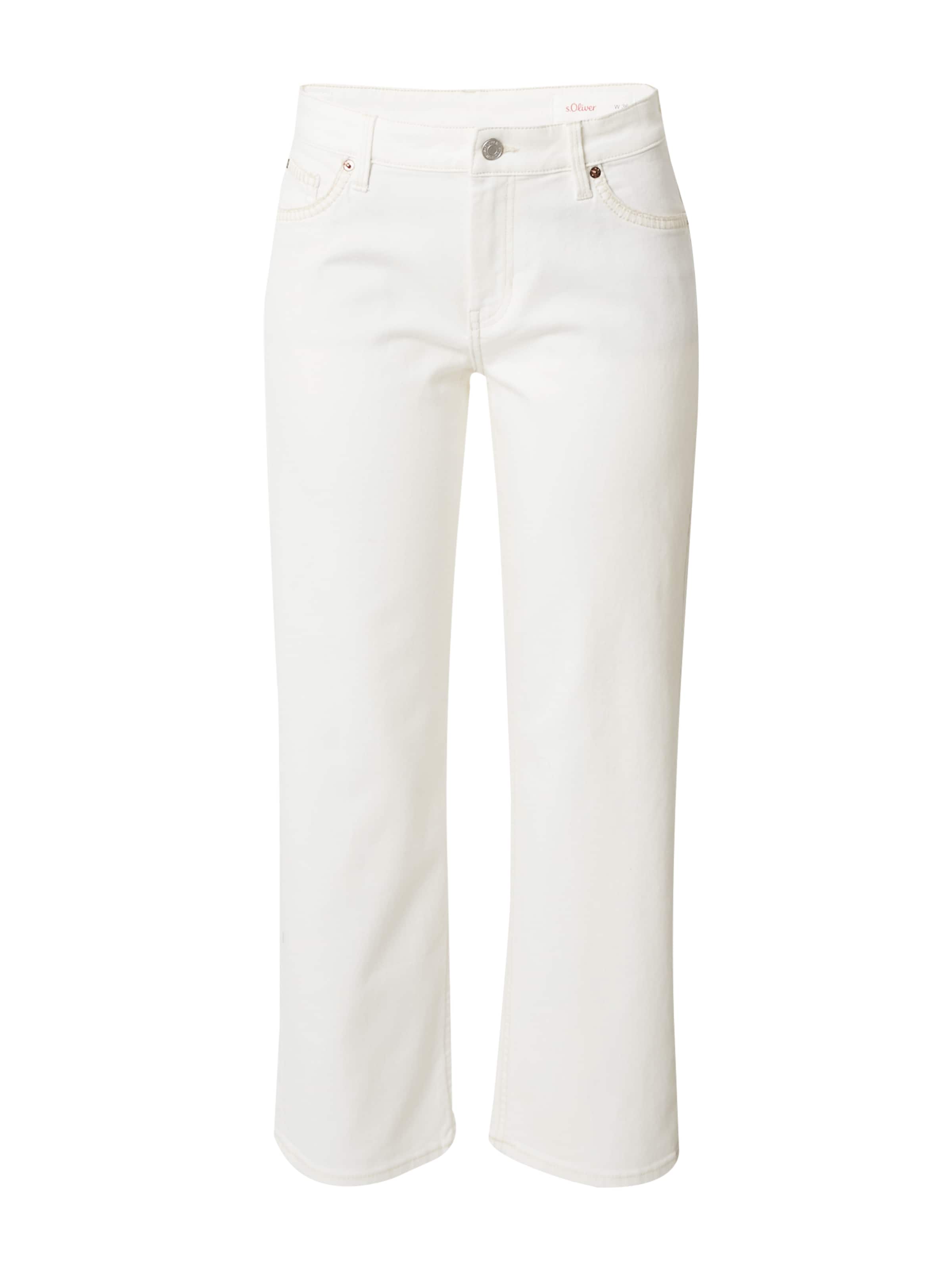s.Oliver Regular Jeans in White: front