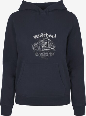 Merchcode Sweatshirt 'Motorhead - Bastards Train' in Blauw: voorkant