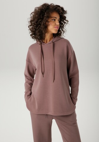 Aniston CASUAL Sweatshirt in Brown: front