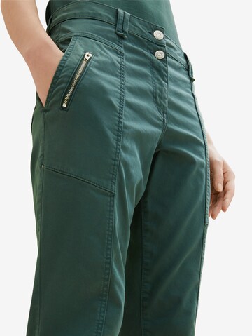 Regular Pantalon TOM TAILOR en vert