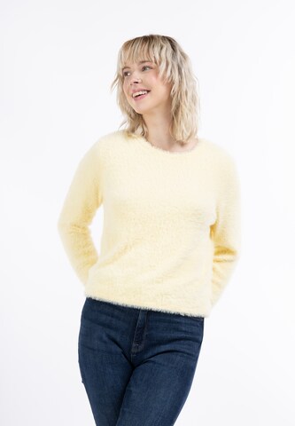 MYMO - Pullover 'Biany' em amarelo: frente