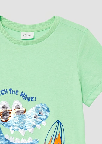 T-Shirt s.Oliver en vert