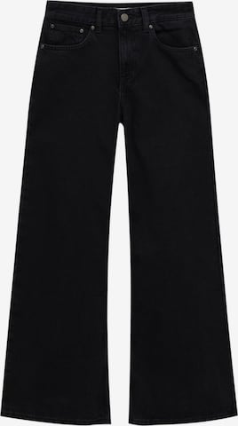 Pull&Bear Wide leg Jeans in Black: front