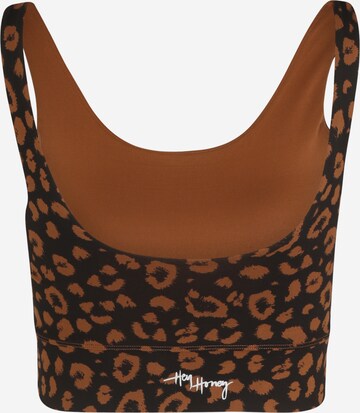 Hey Honey Bralette Sports Bra in Brown