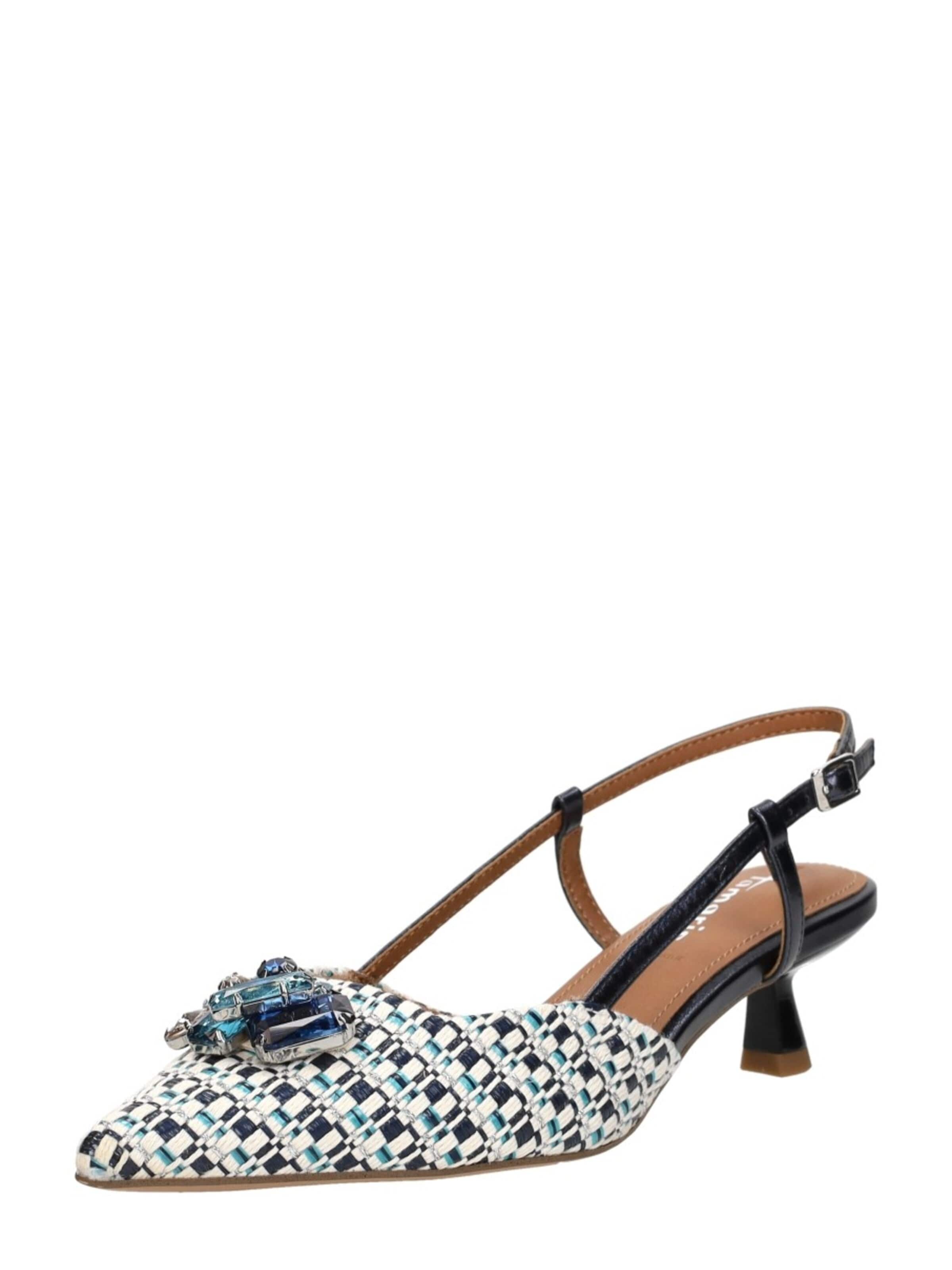 Tamaris Slingpumps in Blauw: voorkant
