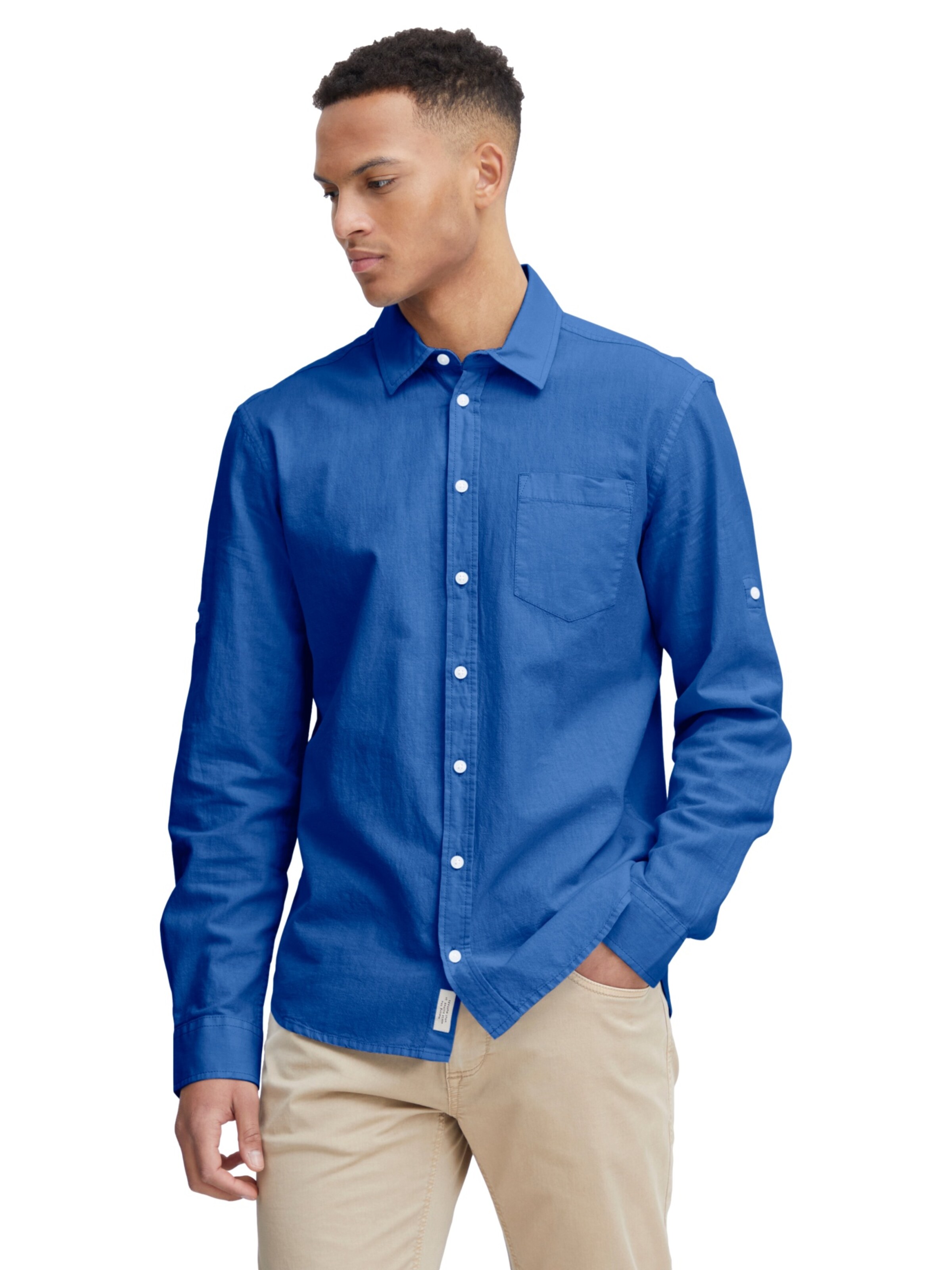 Regular fit Camicia di BLEND in blu: frontale
