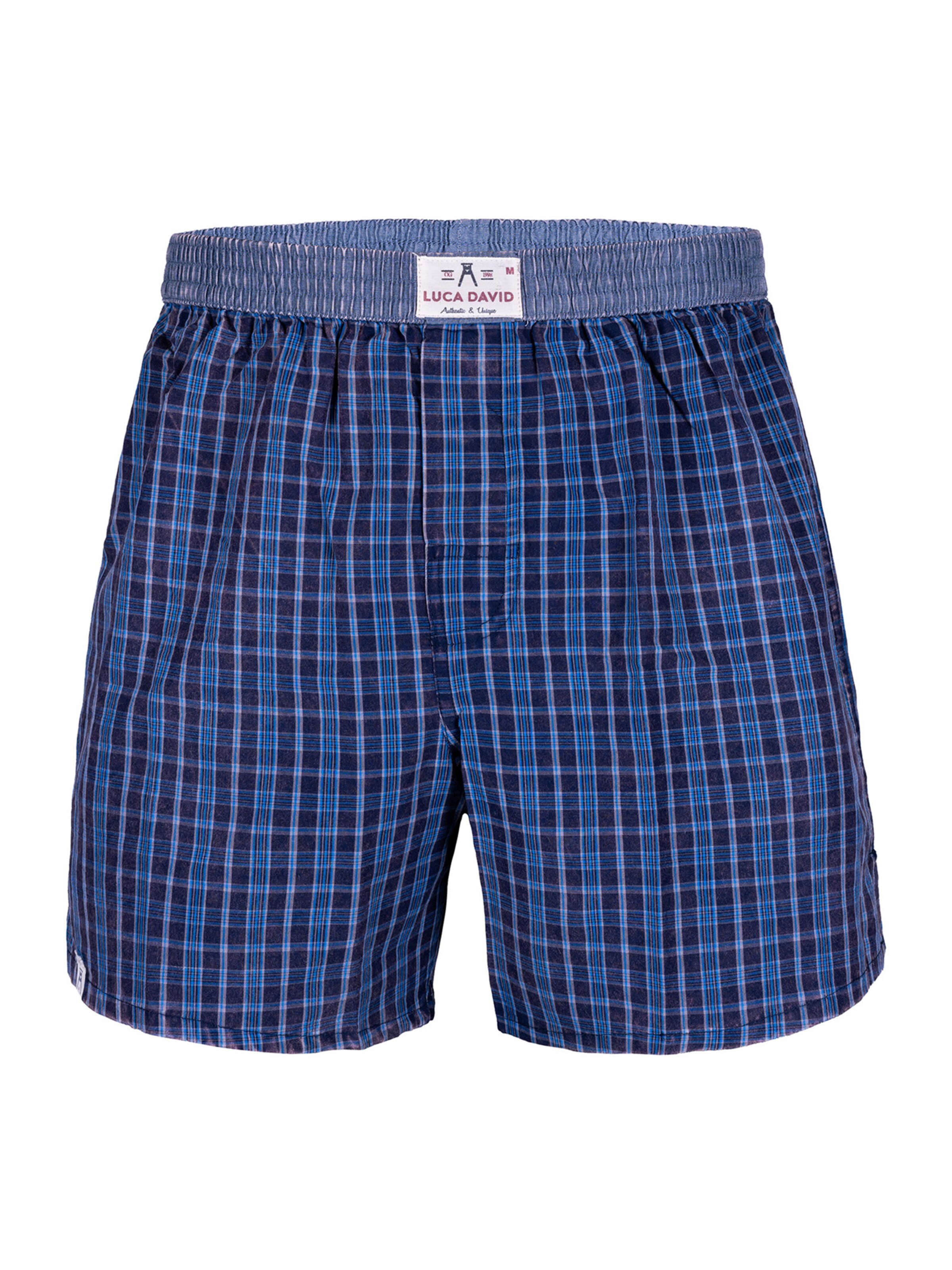 Luca David - Calzoncillo boxer 'Olden Glory' en azul