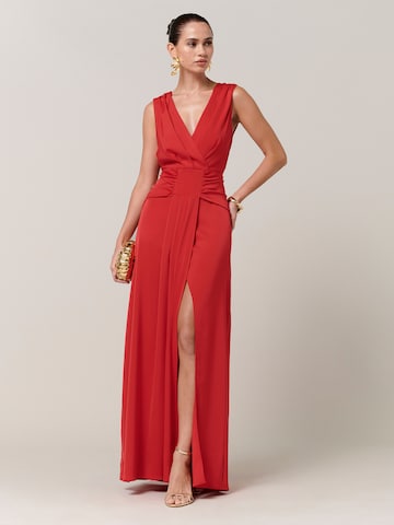 Rochie de seară 'Reannah' de la Sável pe roșu: față