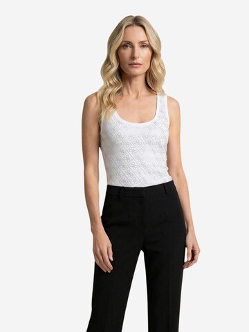 Gilet 'SL 4G ALLOVER TANK TOP W6GP10 K2932' di GUESS in bianco: frontale