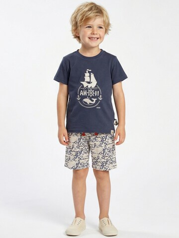 SIGIKID Regular Trousers 'Bermuda Ahoi Little Pirate' in Beige