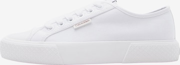 Calvin Klein Низкие кроссовки в Белый: спереди